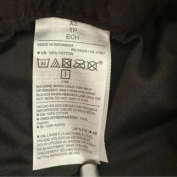 Old Navy Black Y2K Drawstring High Waisted Textured Soft Wide Leg Cozy Pants S - Picture 9 of 12